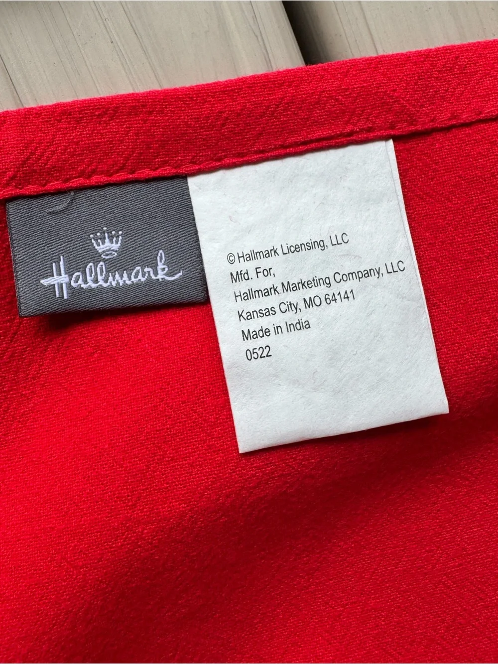 Hallmark bright red